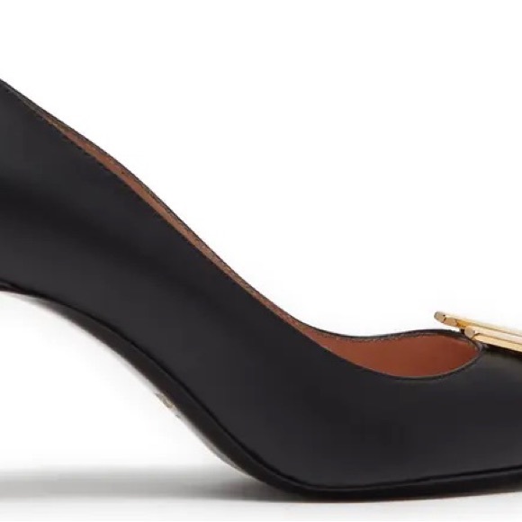 MOSCHINO Logo 3” Pump Heel Sz US7.5 / EU38 Italy - Picture 3 of 6